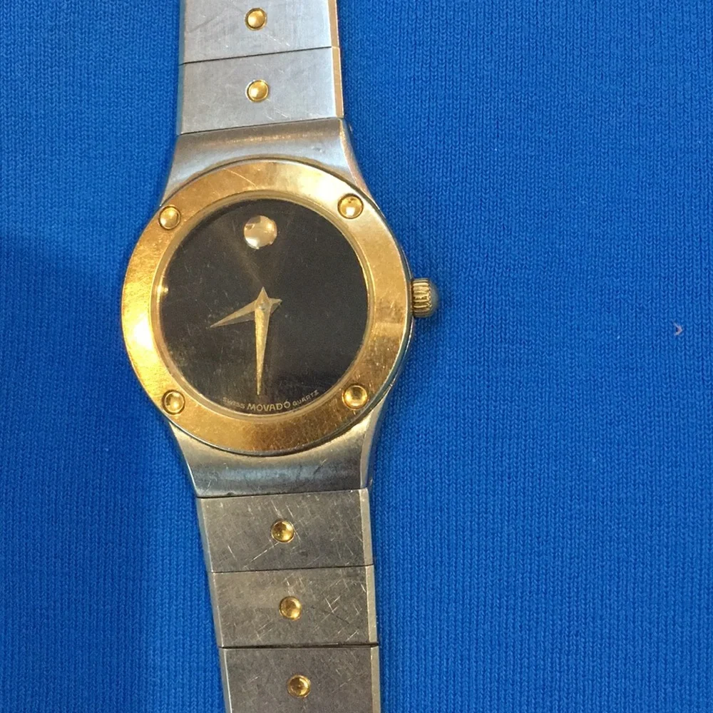 Movado Two-Tone Gold & Silver Museum Dial Ladies Watch